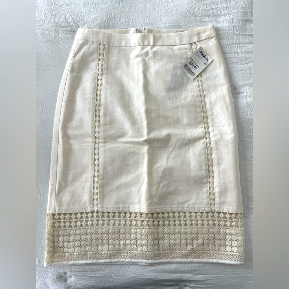 J Crew White Skirt